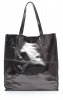Bőr táska shopper bag Vera Pelle acél 205454